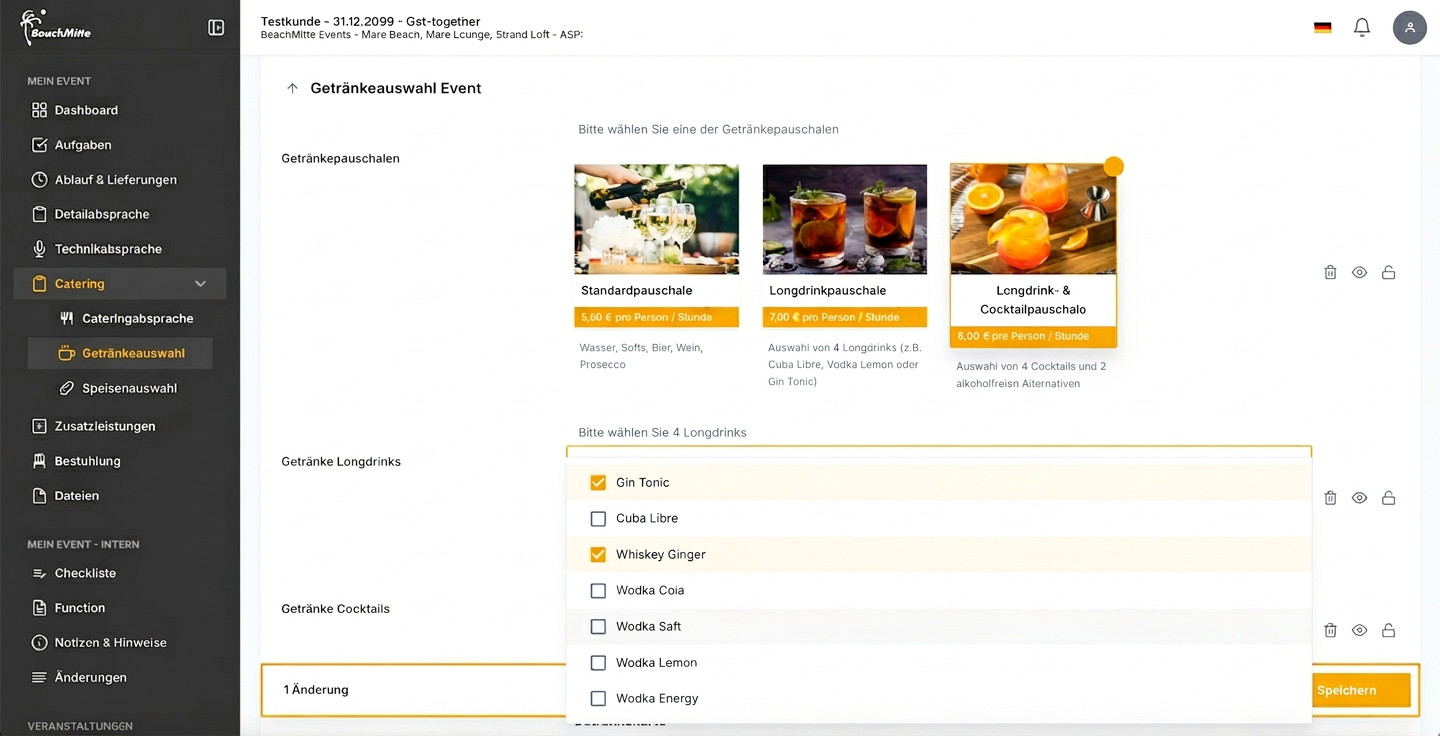 beevent Catering – Fingerfood-Auswahl